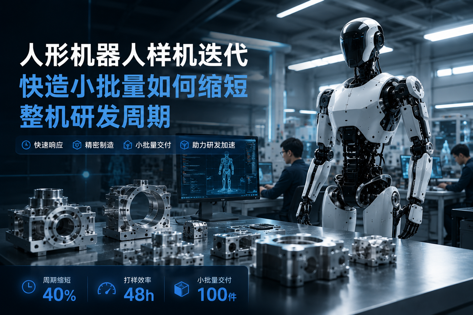 人形机器人样机迭代|快造小批量如何缩短整机研发周期
